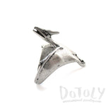 Pterodactyl Dinosaur Shaped Animal Ring in Silver | US Size 5 to 9 | DOTOLY