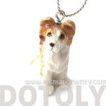 Puppy Dog Porcelain Ceramic Animal Pendant Necklace | Handmade | DOTOLY