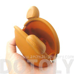 Raccoon Dog Tanuki Shaped Mimi Pochi Animal Friends Silicone Clasp Coin Purse Pouch | DOTOLY