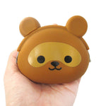 Raccoon Dog Tanuki Shaped Mimi Pochi Animal Friends Silicone Clasp Coin Purse Pouch | DOTOLY
