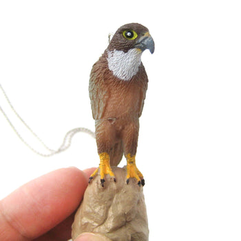 Realistic Eagle Hawk Bird Animal Plastic Pendant Necklace | Animal Jewelry | DOTOLY