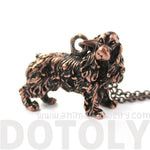 Realistic English Cocker Spaniel Shaped Animal Pendant Necklace in Copper | Jewelry for Dog Lovers | DOTOLY