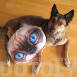 Realistic Siamese Kitty Cat Face Shaped Large Cushion