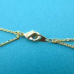 Quaver Musical Notes Shaped Multi-Strand Two Layered Pendant Necklace