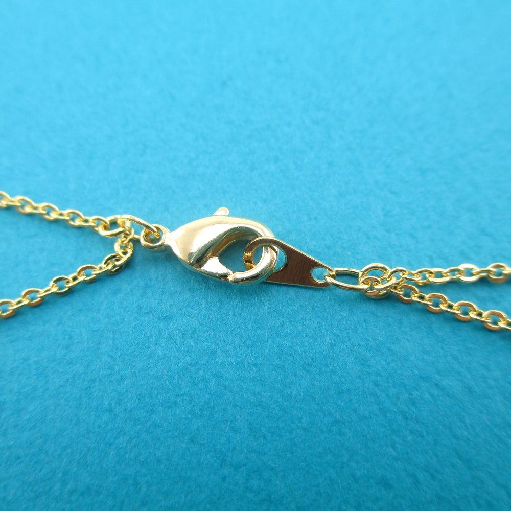 Moon and Star Layered Necklace | Gold Plated | Dainty Simple Necklace