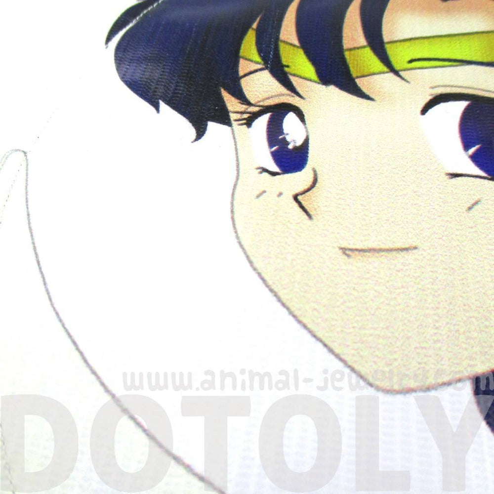 Sailor Mercury Ami Mizuno Senshi Print Vinyl Cross Body Bag | DOTOLY | DOTOLY