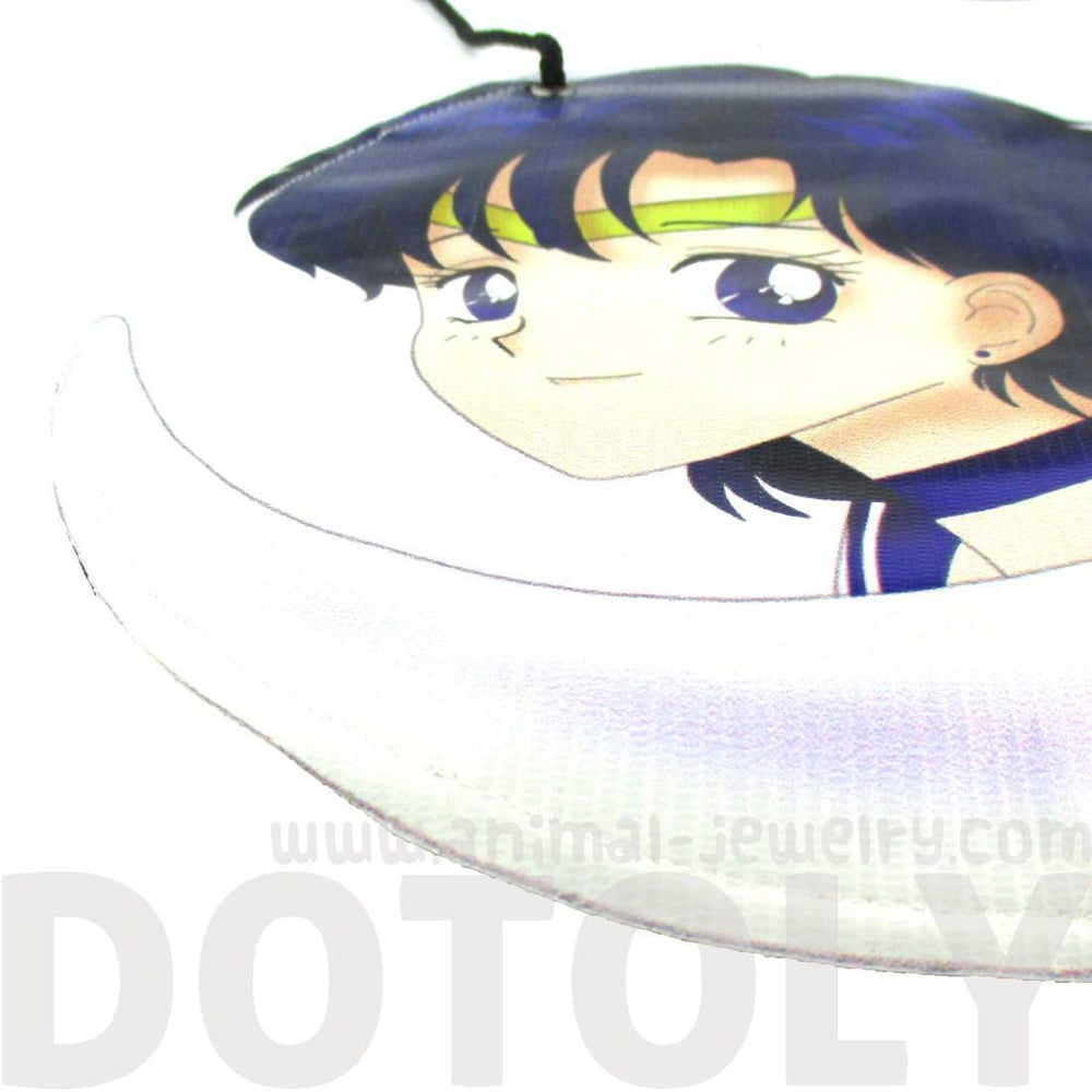 Sailor Mercury Ami Mizuno Senshi Print Vinyl Cross Body Bag | DOTOLY | DOTOLY