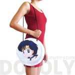 Sailor Mercury Ami Mizuno Senshi Print Vinyl Cross Body Bag | DOTOLY | DOTOLY