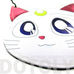 Sailor Moon Artemis Kitty Cat Face Shaped Vinyl Cross Body Bag | DOTOLY