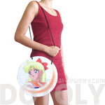 Sailor Venus Minako Aino Senshi Guardian Print Vinyl Cross Body Bag | DOTOLY | DOTOLY