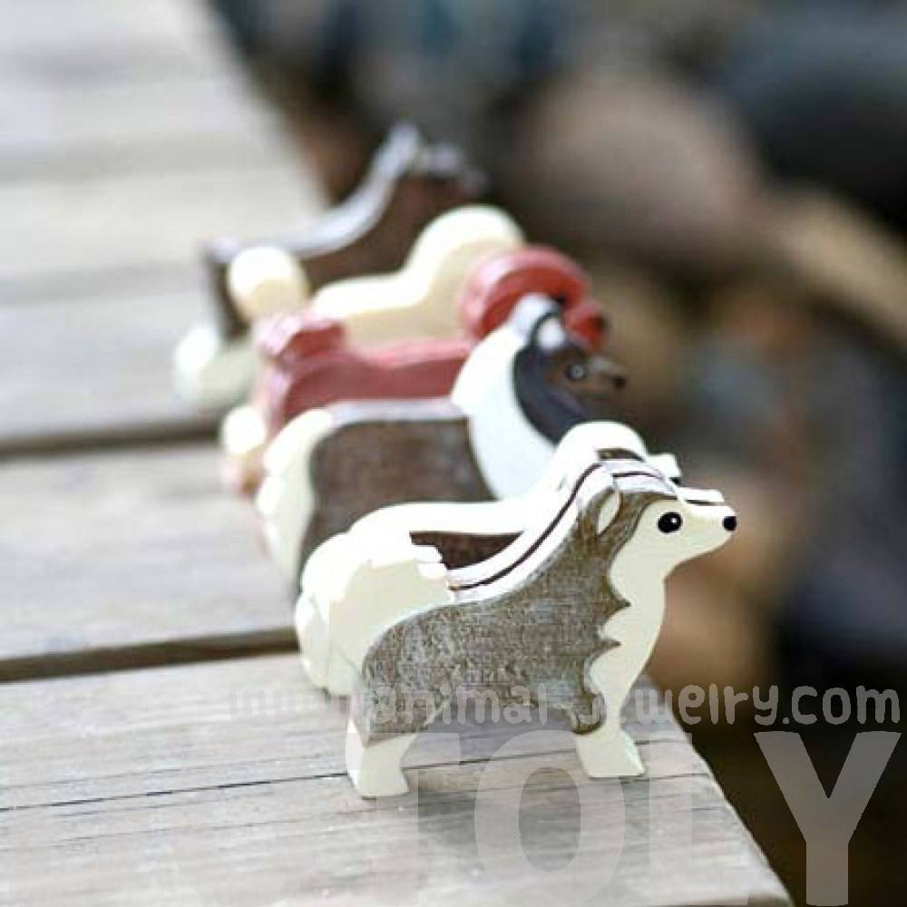 Shetland Sheepdog Collie Shaped Animal Photo Memo Stand Business Card Holder | Gifts for Dog Lovers | DOTOLY