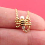 Scorpio Astrological Zodiac Scorpion Insect Bug Pendant Necklace