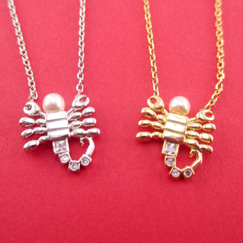 Scorpio Astrological Zodiac Scorpion Insect Bug Pendant Necklace
