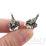 Scorpion Insect Arachnids Shaped Rhinestone Stud Earrings in Silver | DOTOLY | DOTOLY