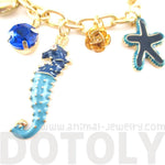 Seahorse Starfish Hearts Gemstones Jewels of the Sea Charm Bracelet | DOTOLY | DOTOLY