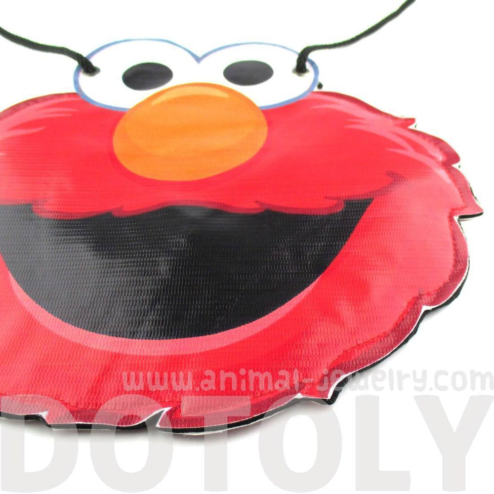 Sesame Street Elmo Muppet Shaped Vinyl Print Cross Body Bag | DOTOLY | DOTOLY