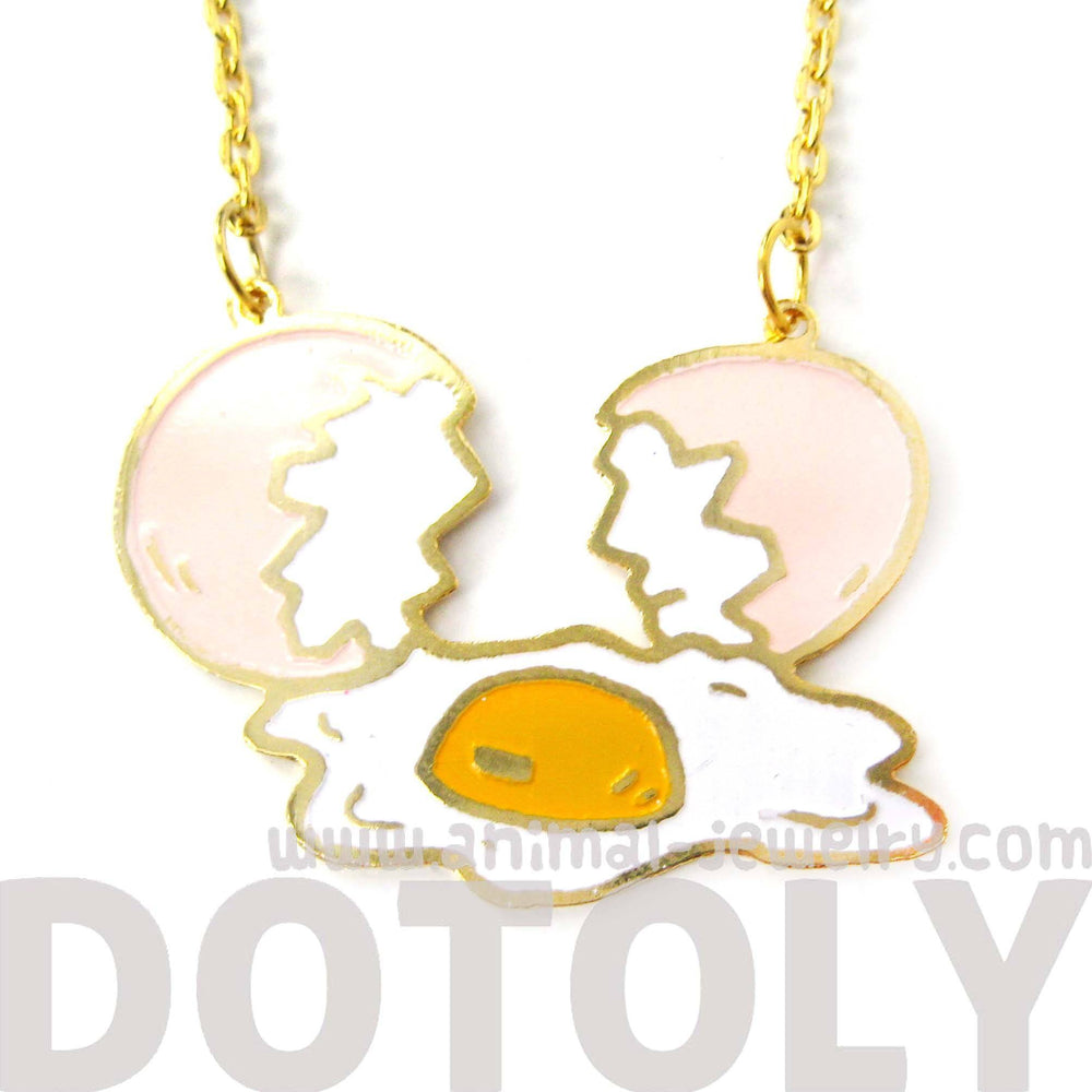 Shattered Broken Egg Shaped Pendant Necklace | Limited Edition | DOTOLY