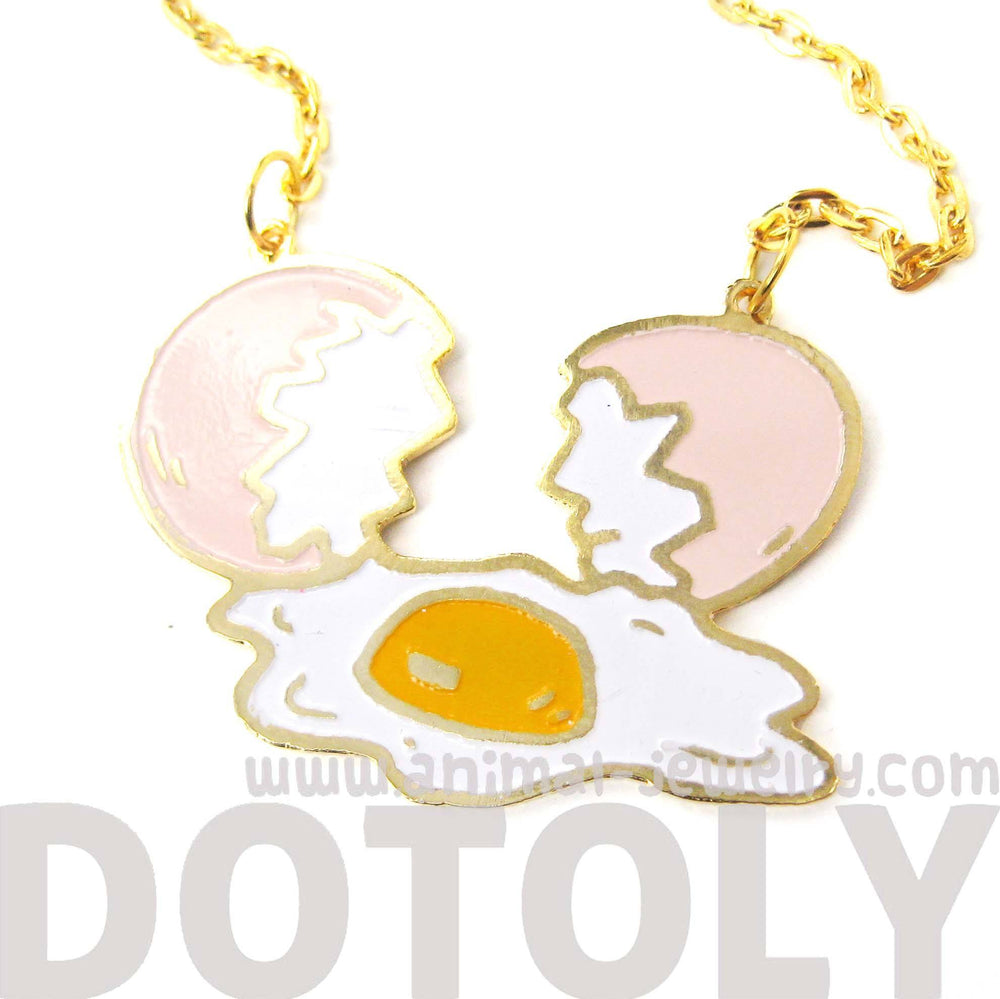 Shattered Broken Egg Shaped Pendant Necklace | Limited Edition | DOTOLY