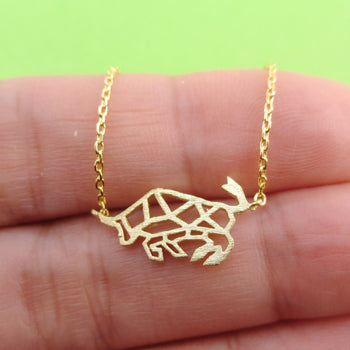 Shorthorn Bull Cow Cattle Outline Shaped Pendant Necklace in Gold or Silver