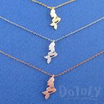 Mermaid Ariel Silhouette Shaped Pendant Necklace | DOTOLY