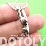 Sloth Dangling Sleek Abstract Animal Pendant Necklace in Silver | DOTOLY | DOTOLY