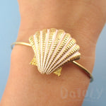 Starfish and Seashell Shaped Mermaid Inspired Bangle Bracelet Cuffs