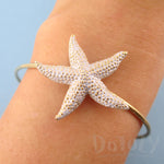 Starfish and Seashell Shaped Mermaid Inspired Bangle Bracelet Cuffs