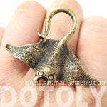 Stingray Adjustable Sea Animal Ring in Brass | Animal Jewelry | DOTOLY