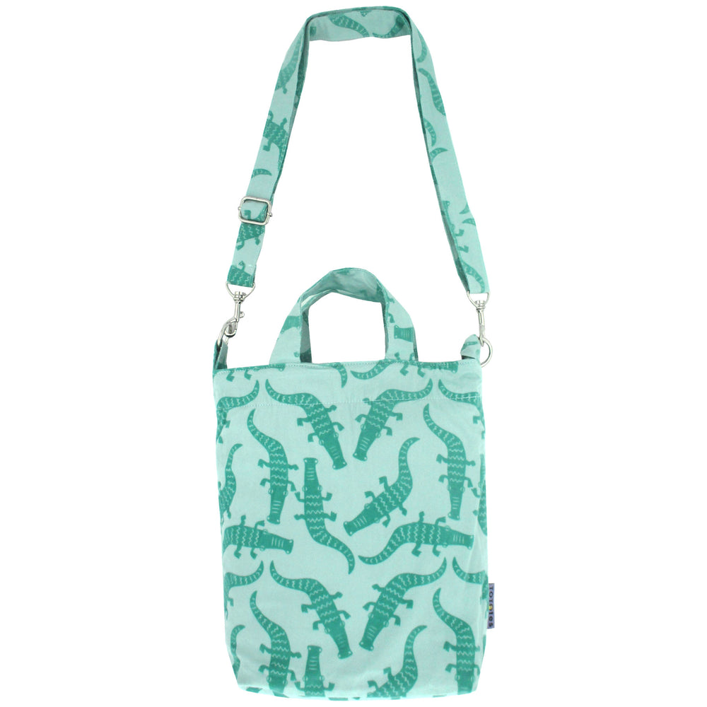 Crocodile Alligator Bird Animal Pattern Crossbody Duck Top Handle Tote Bag