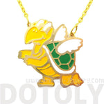 Super Mario Themed Koopa Troopa Turtle With Wings Pendant Necklace | Limited Edition | DOTOLY