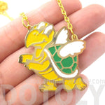 Super Mario Themed Koopa Troopa Turtle With Wings Pendant Necklace | Limited Edition | DOTOLY