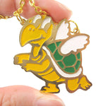 Super Mario Themed Koopa Troopa Turtle With Wings Pendant Necklace | Limited Edition | DOTOLY