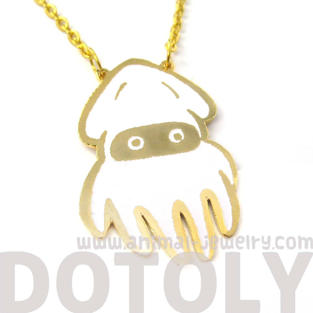 Super Mario Themed Squid Blooper Pendant Necklace | Limited Edition | DOTOLY