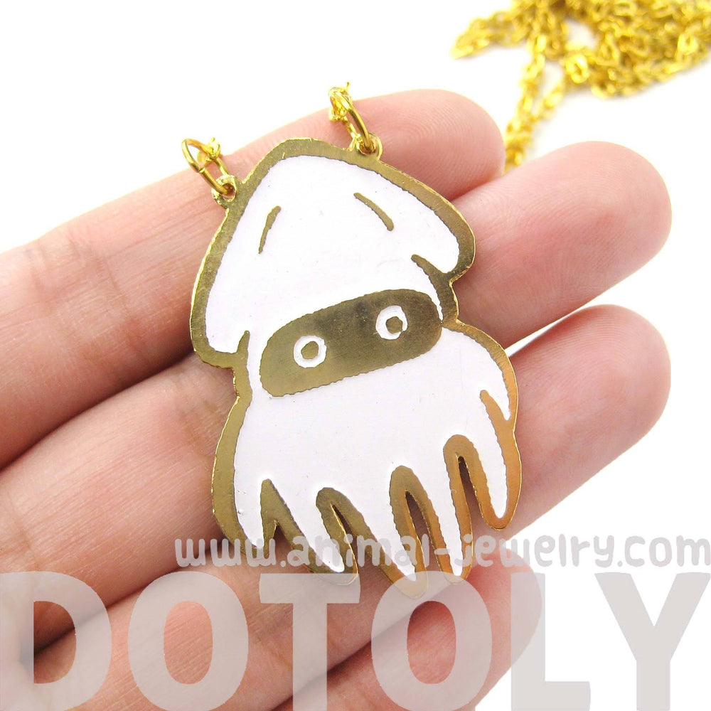 Super Mario Themed Squid Blooper Pendant Necklace | Limited Edition | DOTOLY