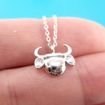 Taurus Astrological Zodiac Baby Bull Cow Pendant Necklace | DOTOLY