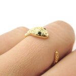 Tiny Baby Snake Hugging Your Finger Shaped Animal Ring in Gold | DOTOLY | DOTOLY