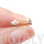 Tiny Star Shaped Stud Earrings in Rose Gold with Rhinestones | DOTOLY | DOTOLY