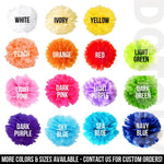 8 Tissue Paper Pom Pom Ready To Ship Package | Shades of Blue & Green | Wedding Party Decor | DOTOLY