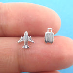 Travel Inspired Airplane and Suitcase Shaped Wanderlust Earrings