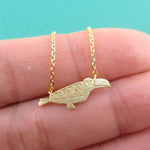 Tribal Macaw Parrot Silhouette Shaped Pendant Necklace | DOTOLY