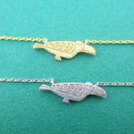 Tribal Macaw Parrot Silhouette Shaped Pendant Necklace | DOTOLY