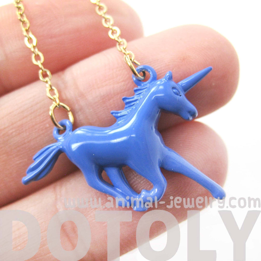 Unicorn Horse Animal Pendant Necklace in Purple | DOTOLY | DOTOLY