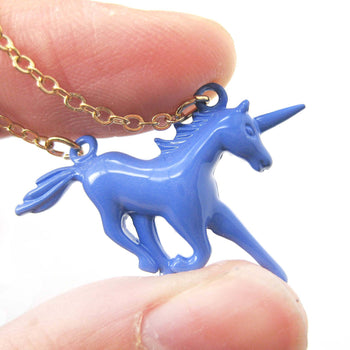 Unicorn Horse Animal Pendant Necklace in Purple | DOTOLY | DOTOLY