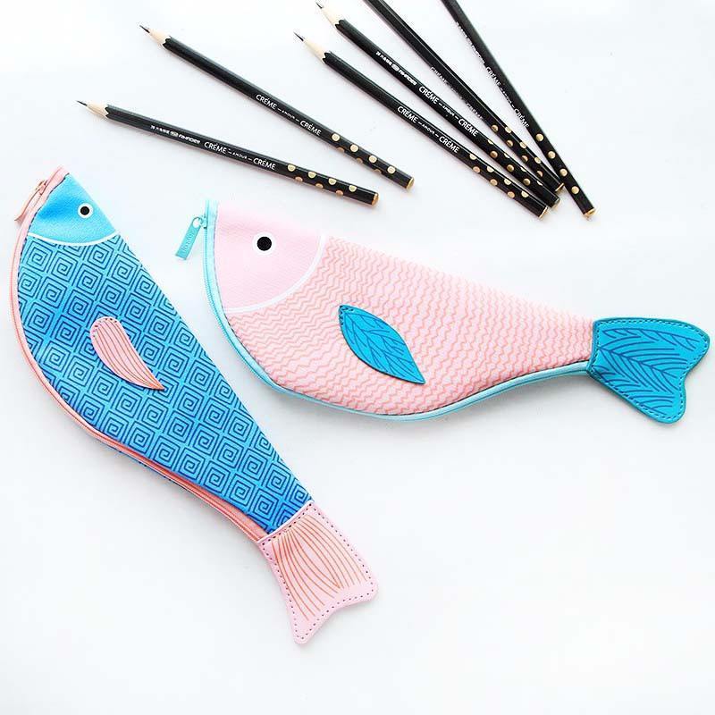 Unique Koi Fish Shaped Animal Themed Pencil Case Makeup Bag | DOTOLY | DOTOLY