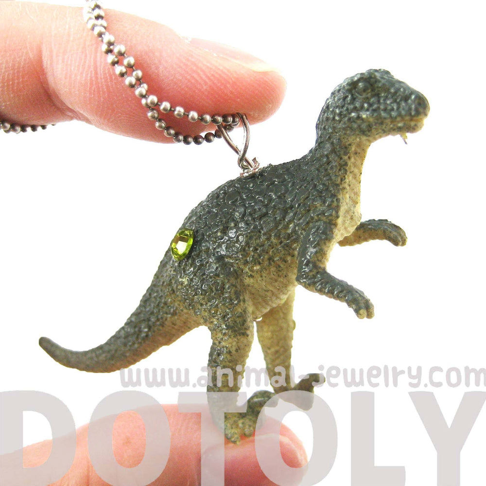 Velociraptor Raptor Dinosaur Shaped Pendant Necklace | Animal Jewelry | DOTOLY