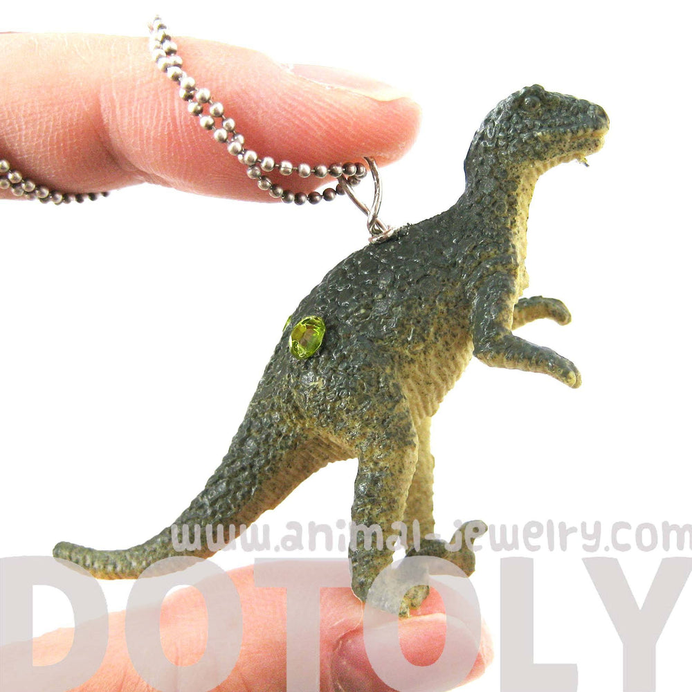 Velociraptor Raptor Dinosaur Shaped Pendant Necklace | Animal Jewelry | DOTOLY