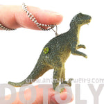 Velociraptor Raptor Dinosaur Shaped Pendant Necklace | Animal Jewelry | DOTOLY
