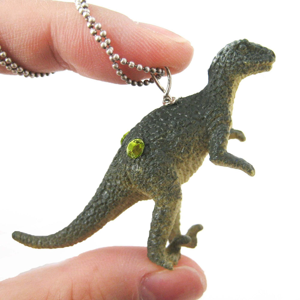 Velociraptor Raptor Dinosaur Shaped Pendant Necklace | Animal Jewelry | DOTOLY
