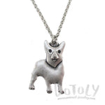 Welsh Corgi Puppy Shaped Charm Necklace in Silver | Animal Jewelry