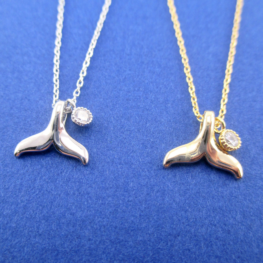 Blue Enamel Whale Tail Necklace – Cape Cod Jewelers